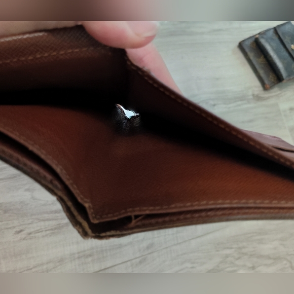 Louis Vuitton Bifold Wallet Leather Brown Authentic - Picture 11 of 14